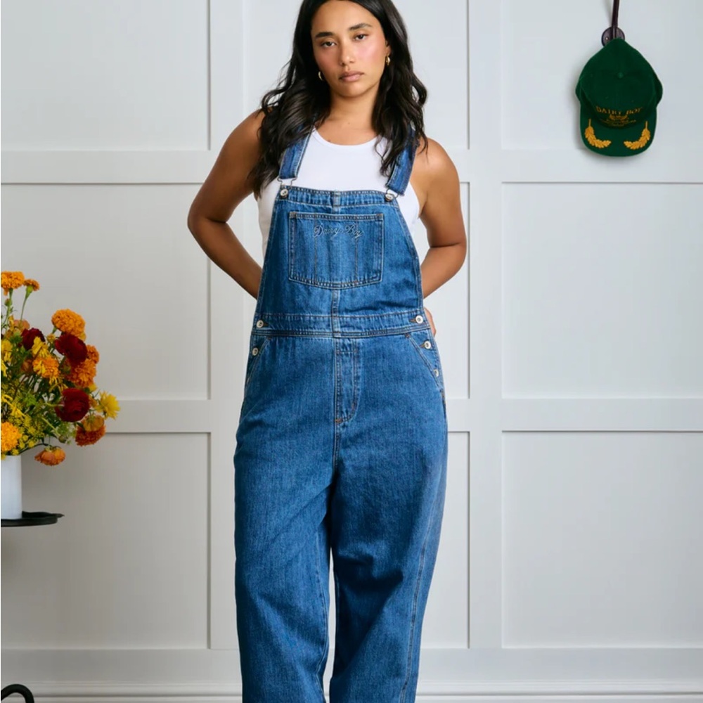 Dairy Boy Women's Denim Overalls